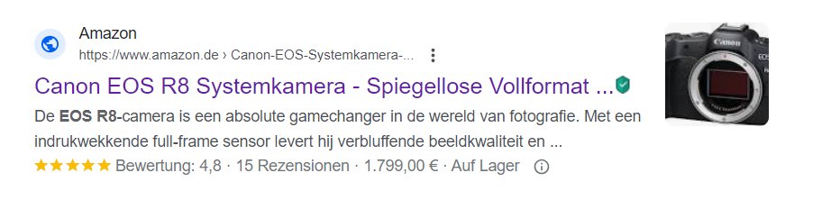 Auch bei großen Unternehmen läuft das mit der #Suchmaschinenoptimierung anscheinend nicht immer optimal. Die Suche war auf Deutsch, es ist amazon.de und alle andere Suchergebnisse hatten einen Deutschen Text. Woran das wohl liegen könnte?
#SEO #Google #Amazon