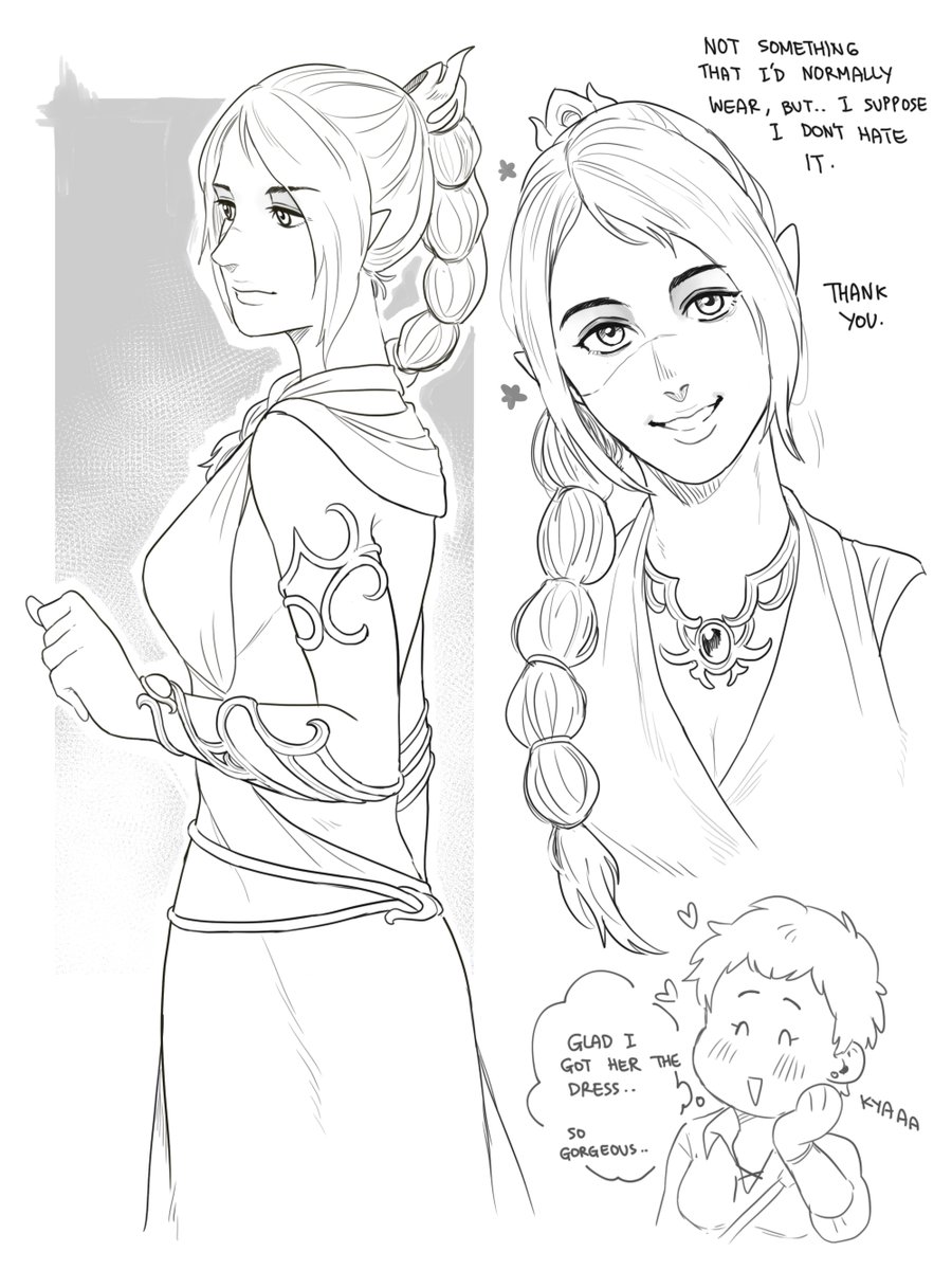 The Elegant Robe is really meant for Shadowheart to wear...she is so  gorgeous