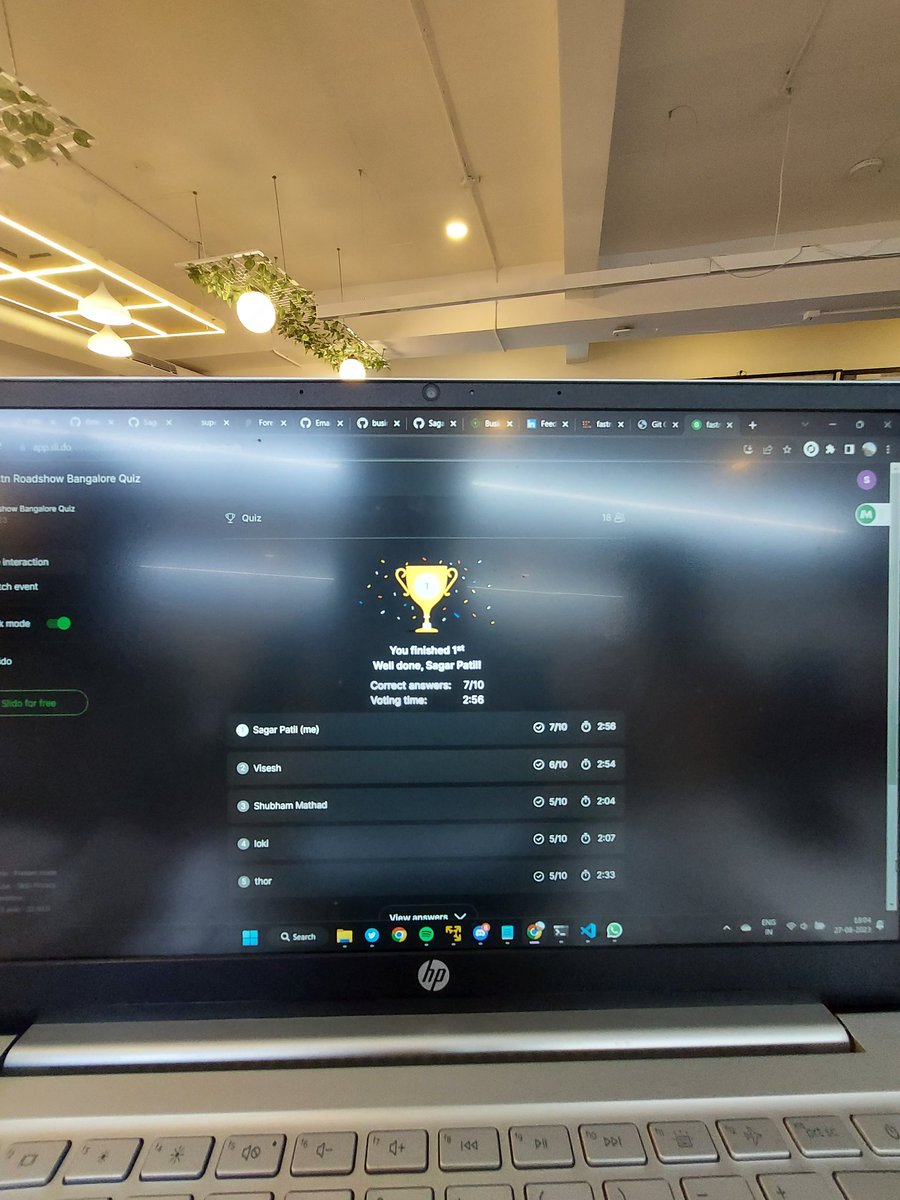 sagarptwt's tweet photo. Just attended my first tech session @fastn_stack and it exceeded all expectations! Met incredible people, received awesome swag, and even ranked first in the quiz! Feeling motivated to explore more in the tech world. #TechSession #fastn #fastnroadshow #fastnbangaloreroadshow https://t.co/EqiYQ6PUrl