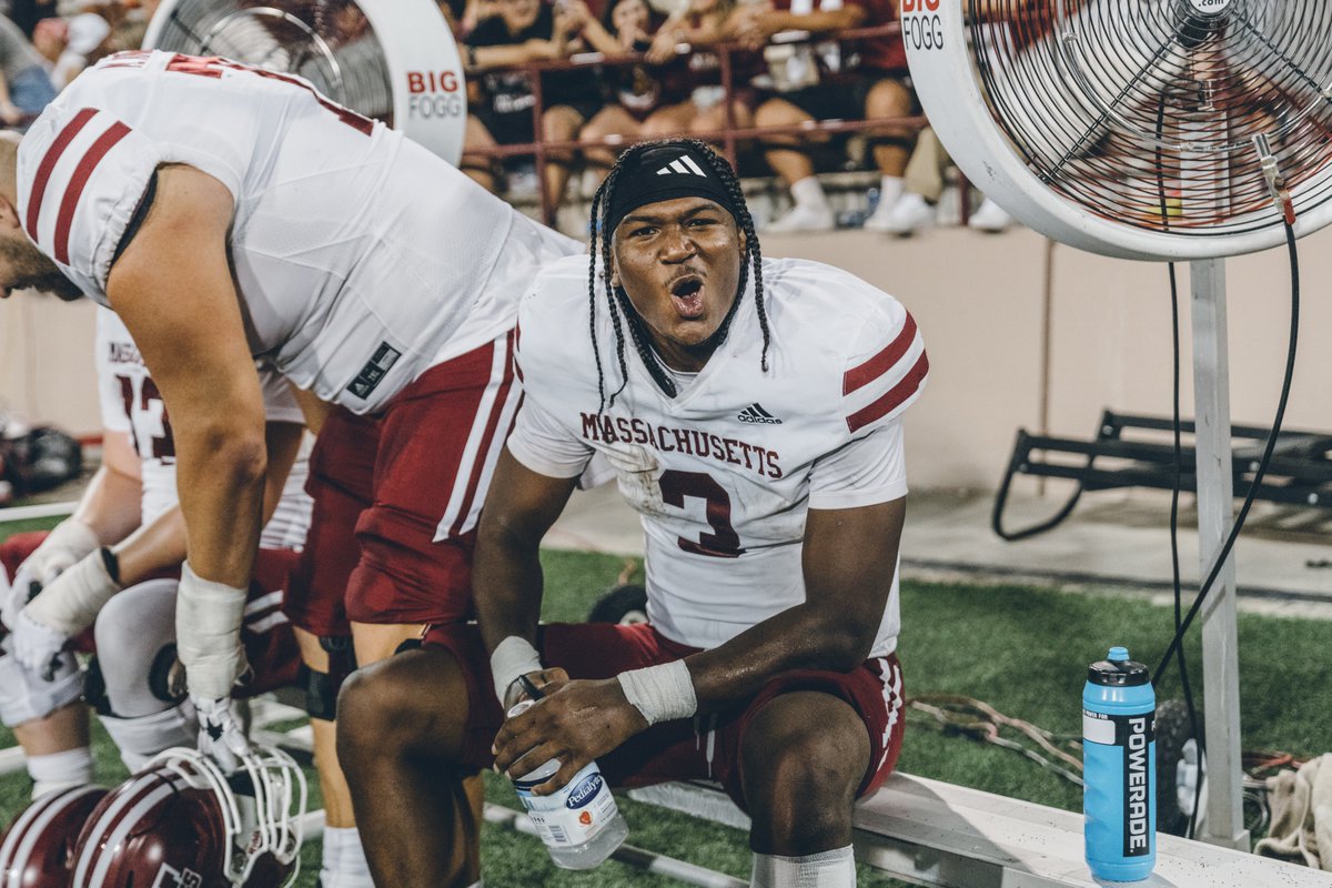 UMassFootball's tweet photo. Feeling good #UMassNation?! 

Hope to see you at McGuirk on September 9!

🎟️:  https://t.co/uSLBTcmtq2

#Flagship 🚩 https://t.co/z15vUsWMQj