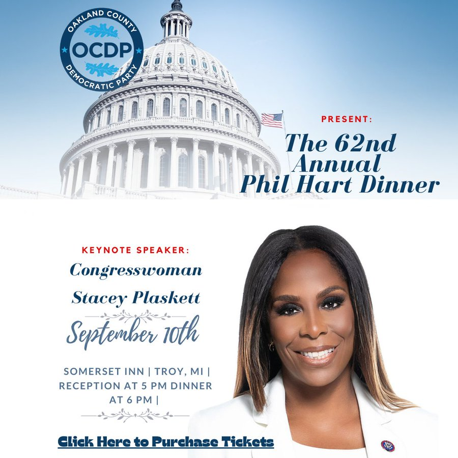 OCDP members are looking forward to you joining us at the Phil Hart Dinner!