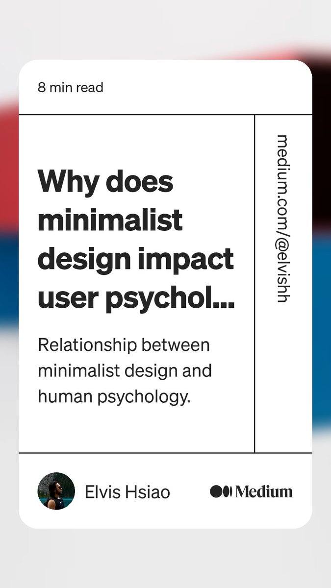 YDuffield's tweet photo. How Minimalist Design impacts user psychology: https://t.co/ddd3bSFxD3 https://t.co/8lPY5yUhZt