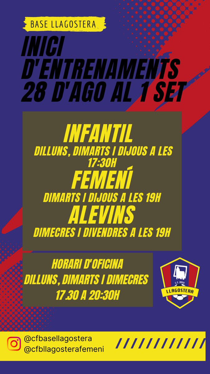 Preparats i preparades per una nova temporada?
Som-hi! 
#sombase
#BaseLlagostera