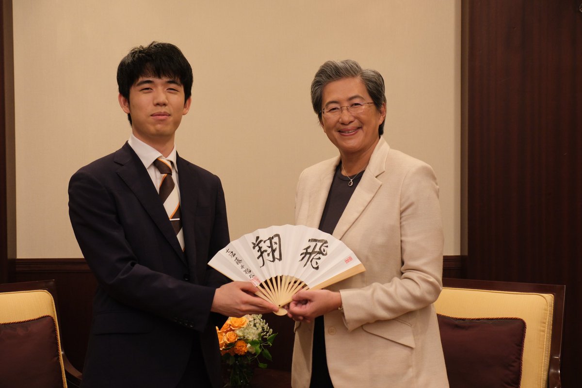 Congrats to the amazing Sota Fujii on his recent tournament win and as the youngest holder of 7 major Shogi titles. It was great to meet Fujii-san recently in Tokyo and thrilled that he is a fan of @AMDRyzen.