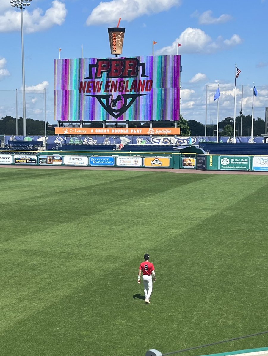 Thank you @PBR_NewEngland for inviting me to play at Dunkin Park in the New England All Star game. It was honor to be apart of this event. @nokona_baseball @KP__Baseball