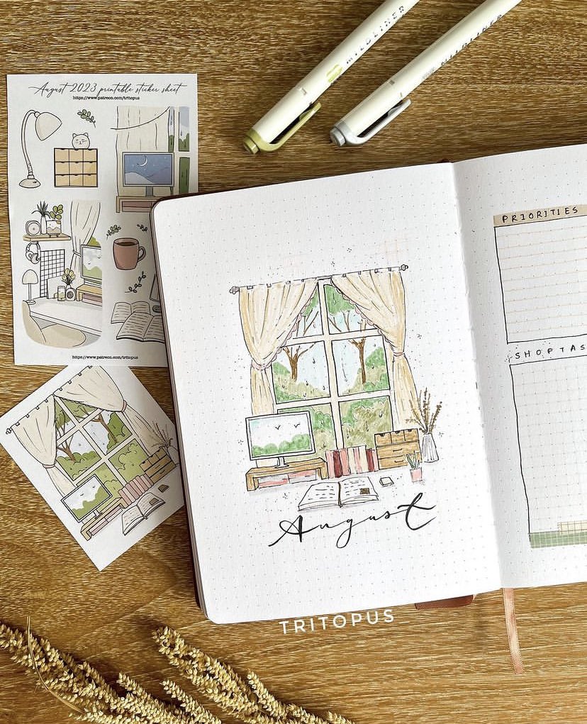 BujoCatalog's tweet photo. Our Next Feature! @tritopus_ with their amazing spread, please go check them out and dont forget to support other creators. Remeber to use #BulletJournalCatalog and tag us in your recent spreads for a chance to be featured next! https://t.co/kqk41nsadz