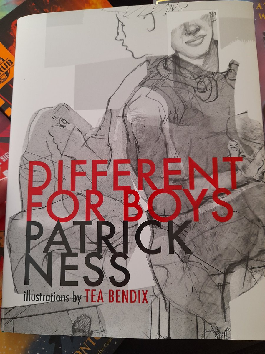 @KevC46 @patrick_ness @KevC46 I have just read this after a bookbuying visit to @Victoria_Books earlier this week. 'Powerful' just doesn't do it justice does it! The illustrations are stunning too. #TeaBendix  Wow! ❤️🖤 #differentforboys