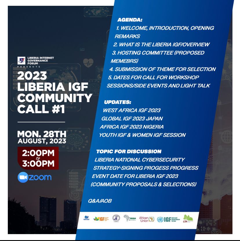 IgfLiberia's tweet photo. Collaborative Efforts: The 2023 #LiberiaIGF aims to bring together  government, private sector, civil society, and tech experts. Let's  brainstorm strategies for a safer, inclusive, and accessible digital  landscape. Together, we can make a difference!📲 #InternetGovernance https://t.co/7xTTRSaxdF