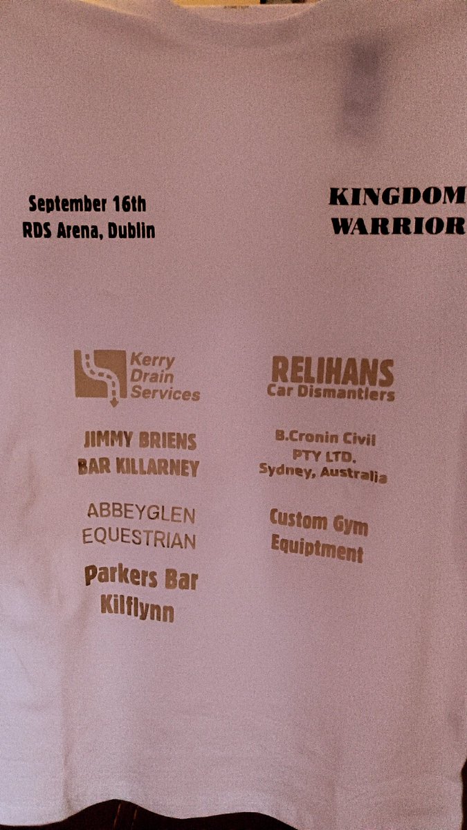 Press Conference Tomorrow🎆

Harry's on the Green, St.Stephens Green @ 1pm.
Open to the Public if anyone is nearby and wants to see one last bit of excitement before we lace up them Gloves on the 16th🥊🥊