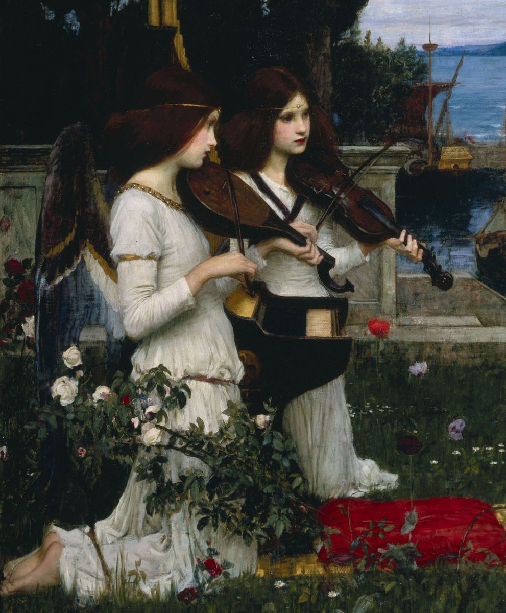 'Saint Cecilia'. 
(Details) 1895
#JohnWilliamWaterhouse