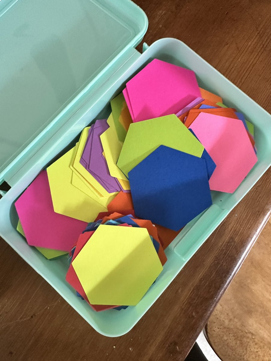 Ok here’s a bunch of hexagons ready to go tomorrow morning!!!