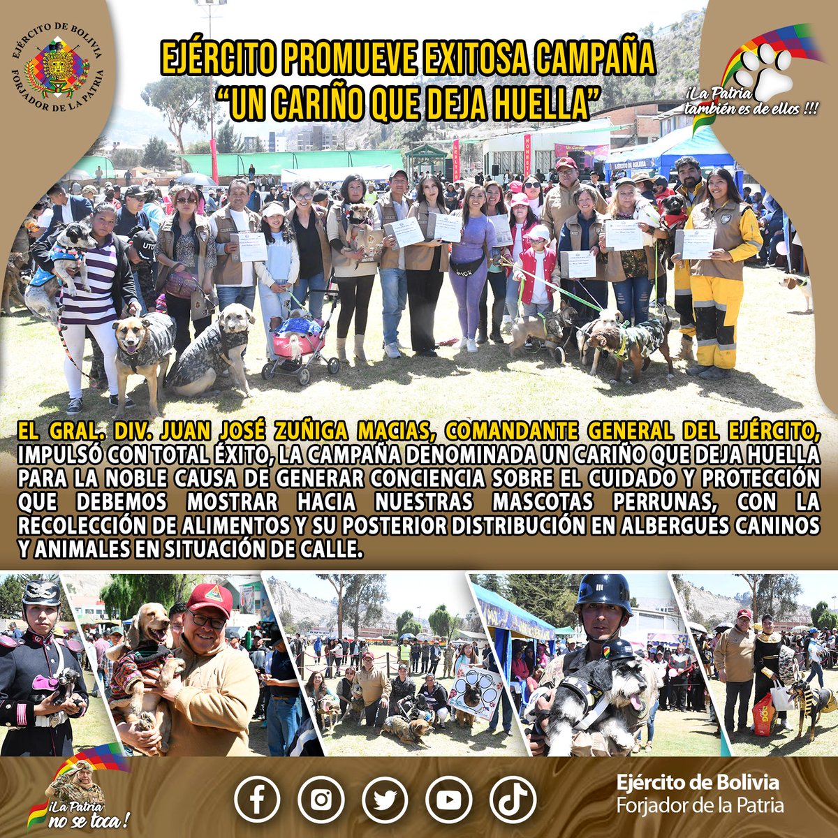 BoliviaEjercito's tweet photo. #EjércitoDeBolivia 
#LaPatriaNoSeToca https://t.co/DQ0oFh2FMW