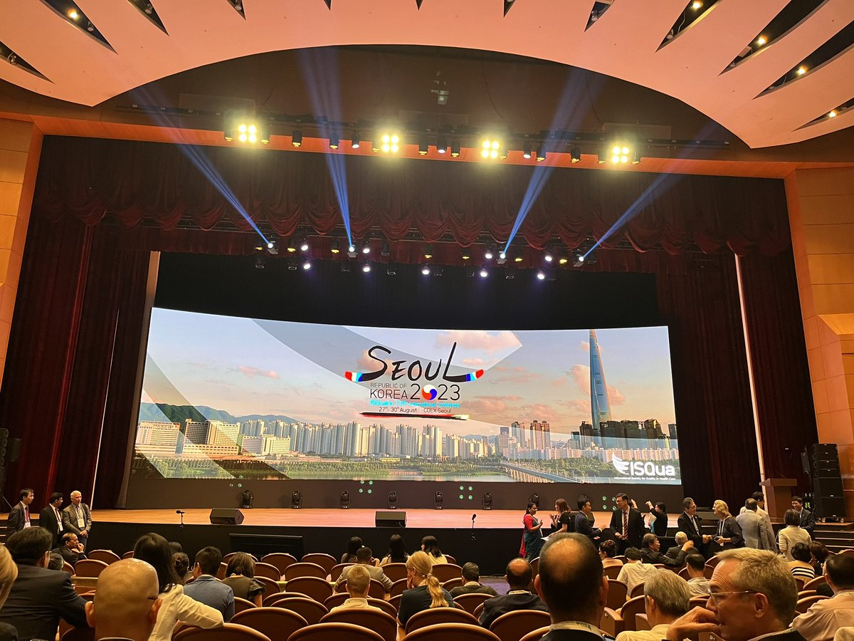DNEQ's tweet photo. The opening ceremony starts soon. #ISQua2023 https://t.co/WgOAMD019V