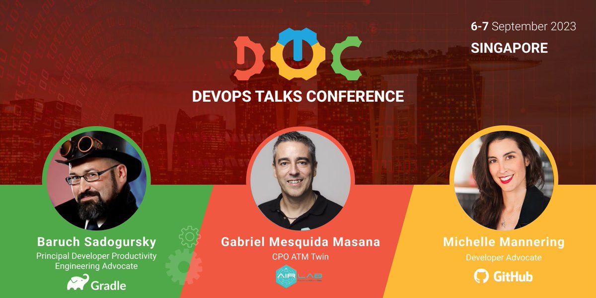 DevOpsTalks's tweet image. Honoured to have @jbaruch, Principal Developer Productivity Engineering Advocate at @gradle, Gabriel Mesquida-Masana CPO ATM Twin AIR Lab at @thalesgroup & Michelle Mannering, Developer Advocate at @github join us when DOTC returns to SG in just 10 days!
devops.talksplus.com/singapore/devo…