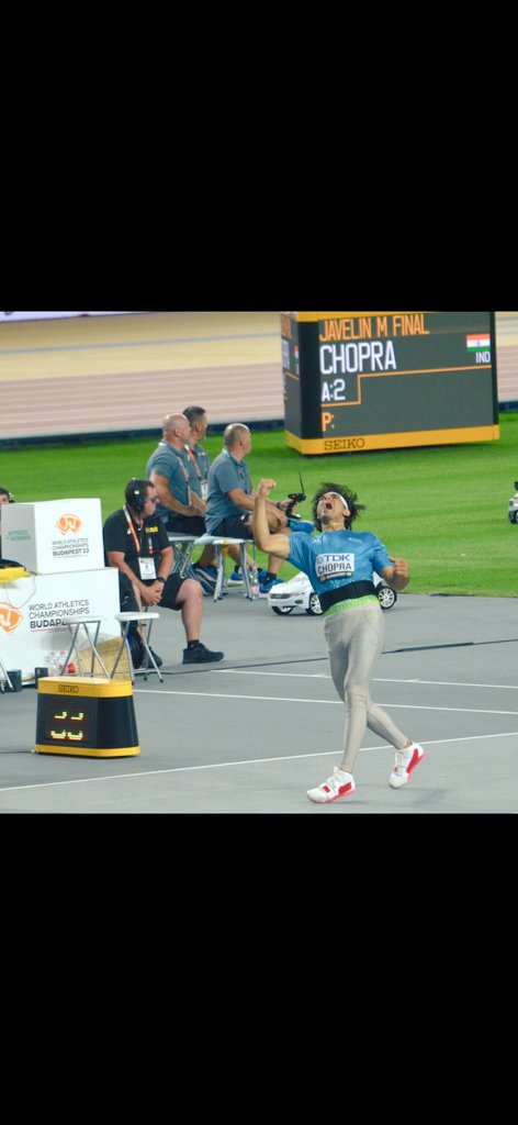 World Champion 
#NeerajChopra