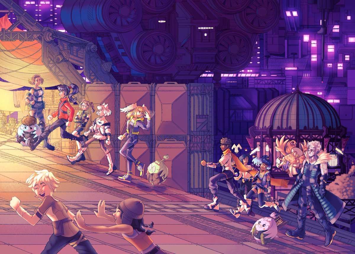 formthethird's tweet photo. my piece for @xenobladezine 🙂👍 so happy to have been part of this project, all the work turned out so so beautifully! i wanted to draw the city because it was such a standout location for me :) https://t.co/PKJeLOLxJ5