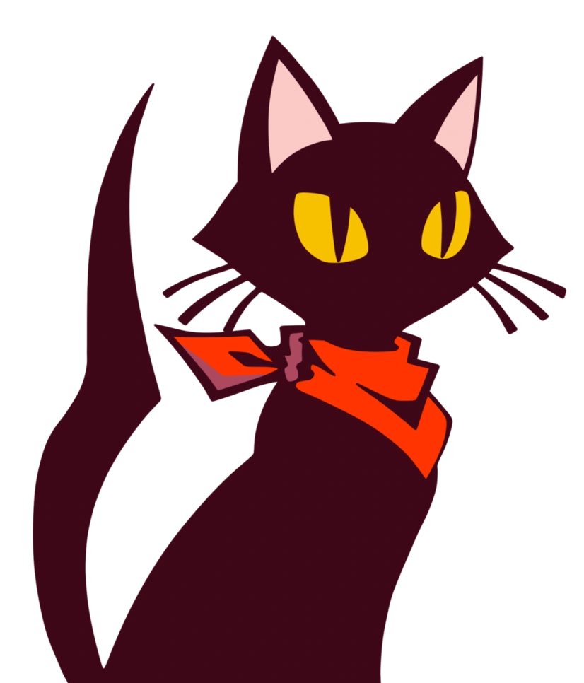 cat black cat no humans white background simple background bandana solo  illustration images