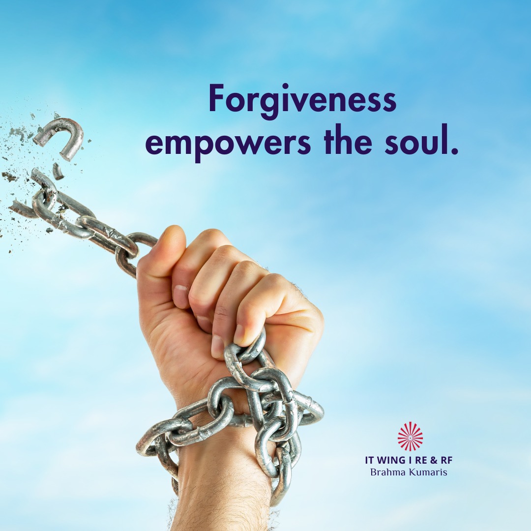 bkitwing's tweet image. #Forgiveness is a profound act that #empowers the #soul. It #liberates us from the weight of resentment and bitterness, allowing us to #heal and #grow. When we #forgive, we reclaim our inner #peace and find #strength in letting go of the past. 
#bkitwing #brahmakumaris