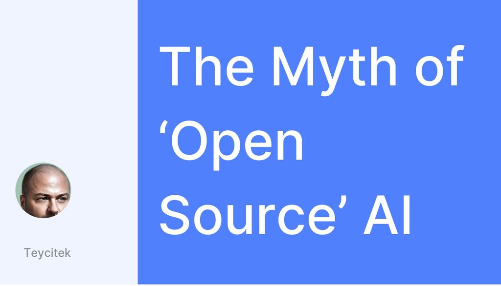 Third, computer power required to train a large model is also beyond the reach of any normal developer or company, typically requiring tens or hundreds of millions of dollars for a single training run.

Read more 👉 lttr.ai/AGBHv

#BigTechCompanies #AnalysisShows