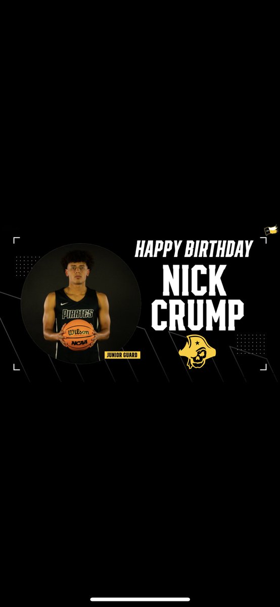 SUPiratesMBB's tweet photo. Wishing Nick Crump a happy birthday Saturday, hope you had a good one! #GoPirates🏴‍☠️🏴‍☠️ https://t.co/qskzqbySeb