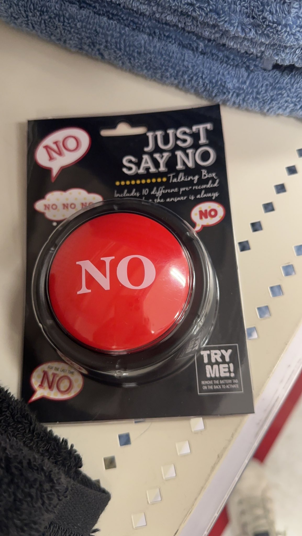 Just Say No Button