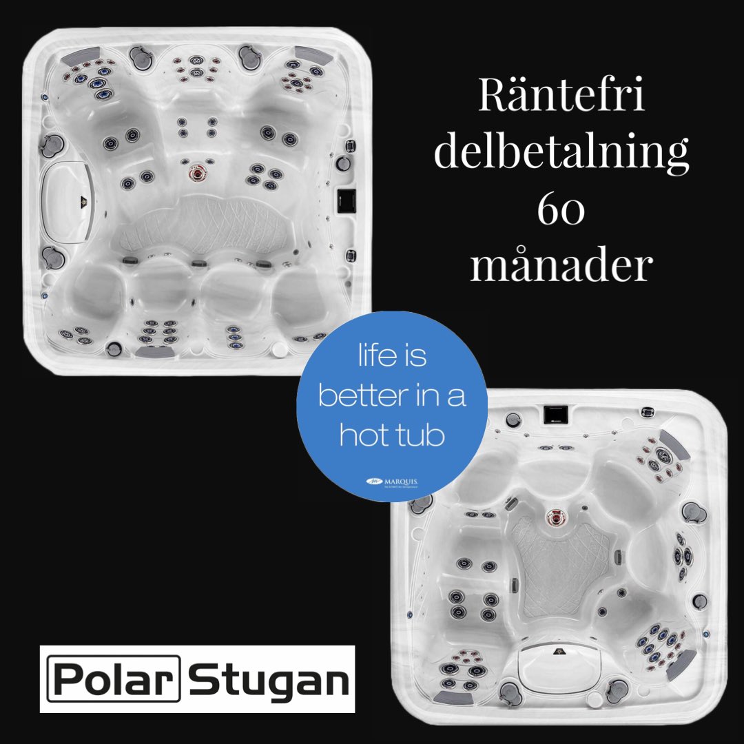 PolarStugan's tweet photo. Kampanj 60 månader räntefritt vid köp av spabad https://t.co/OUoKRfRBDq
#spabad #pool #polarstugan https://t.co/4tZSDS3yvW