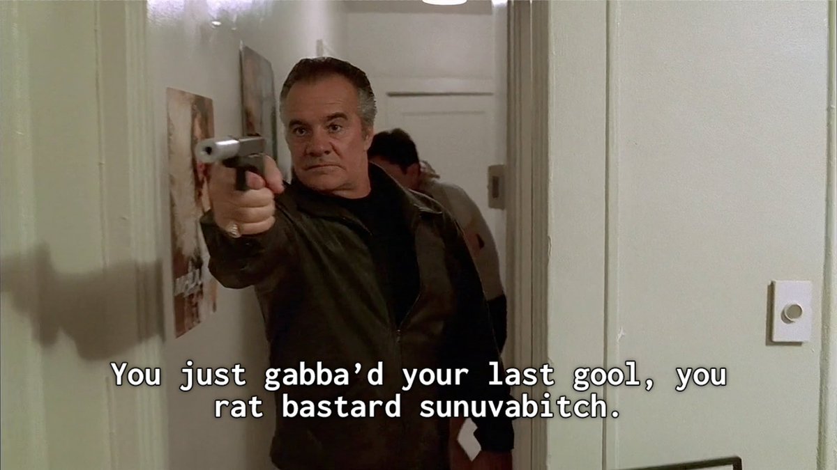 What's your favorite Paulie Walnuts quote?

I'll go first: