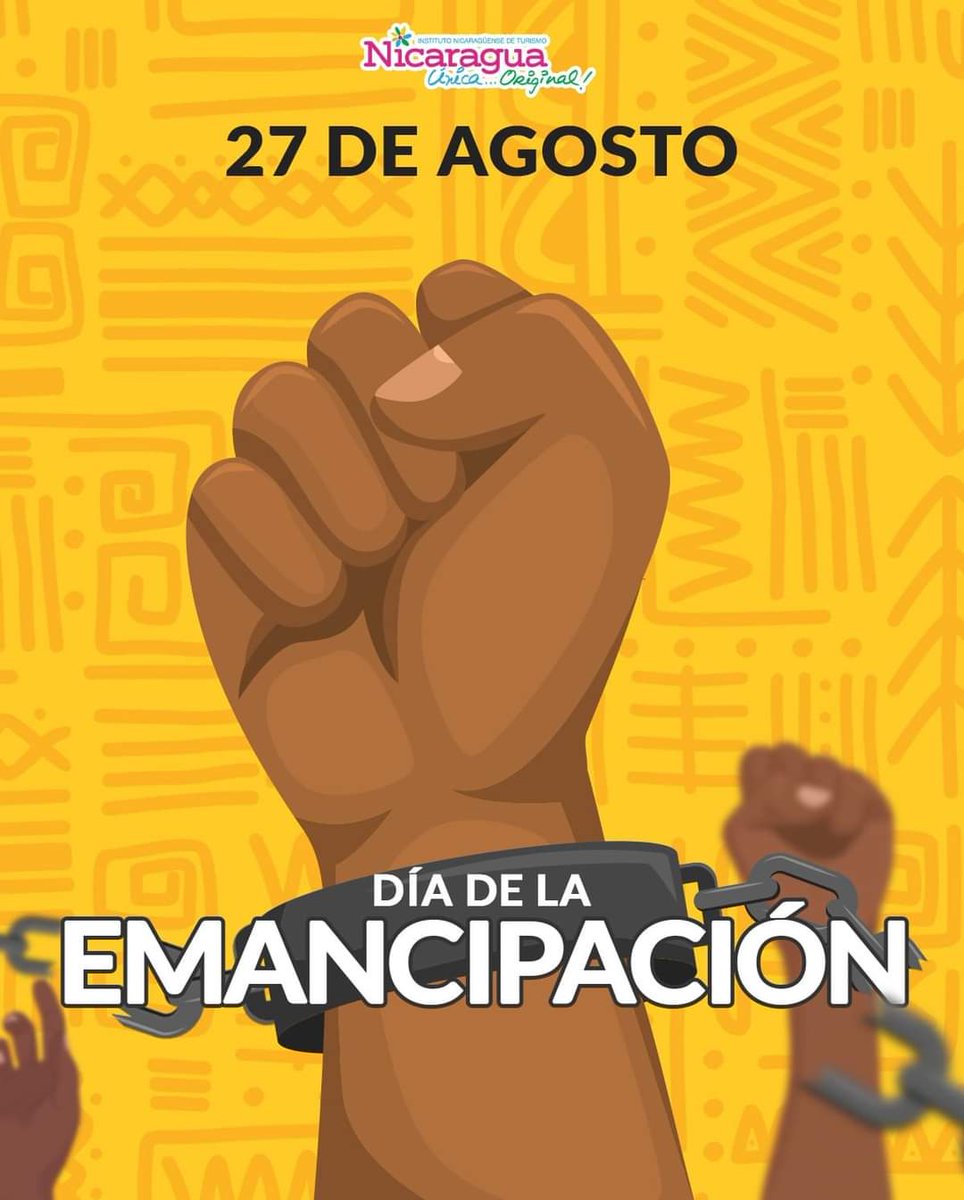 Happy Emancipation Day Corn Islands! ☀️🎉🌴

Hoy celebran 182 años de la valiente lucha por la libertad. Que su espíritu resiliente siga inspirándonos.

¡Feliz Día de la Emancipación! 

#EmancipationDay 
#Nicaragua