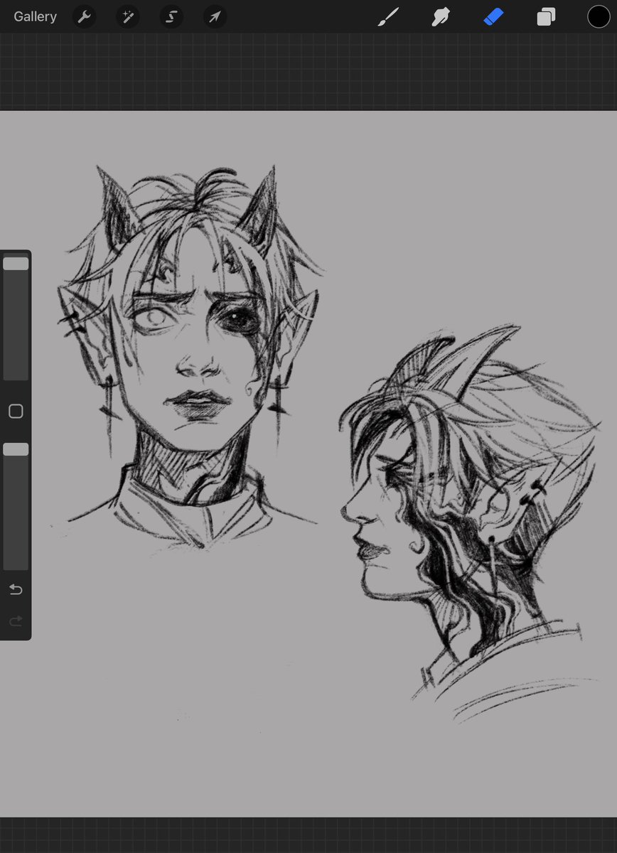 Doodles of my character in bg3 as a quick warm up
#BaldursGate3