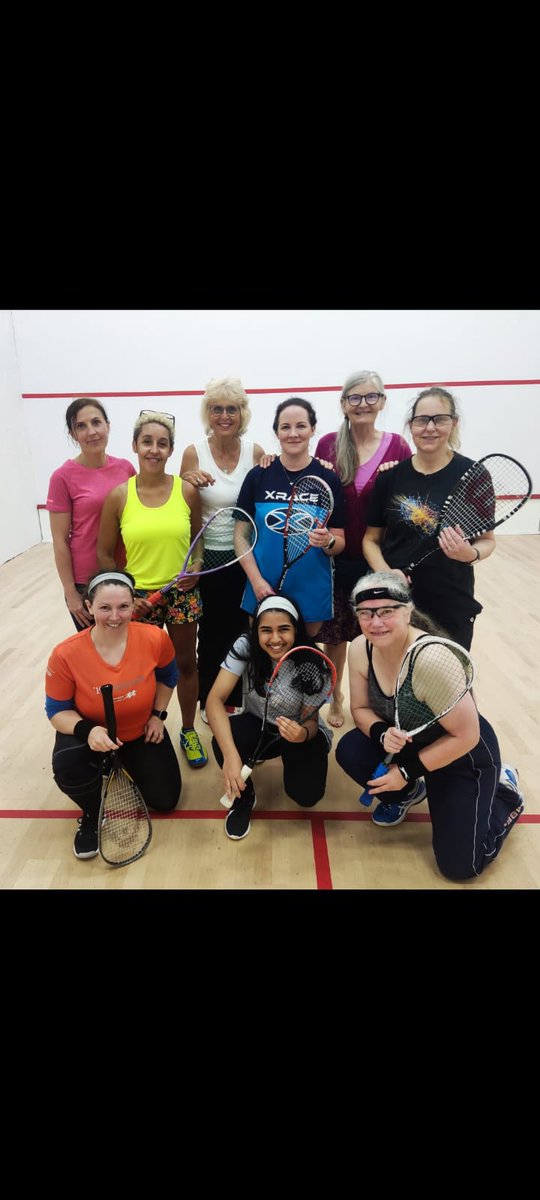 Fab Ladies #squash tournament at Walthamatow Squash Club today. Much enjoyed and chuffed to have won 😅