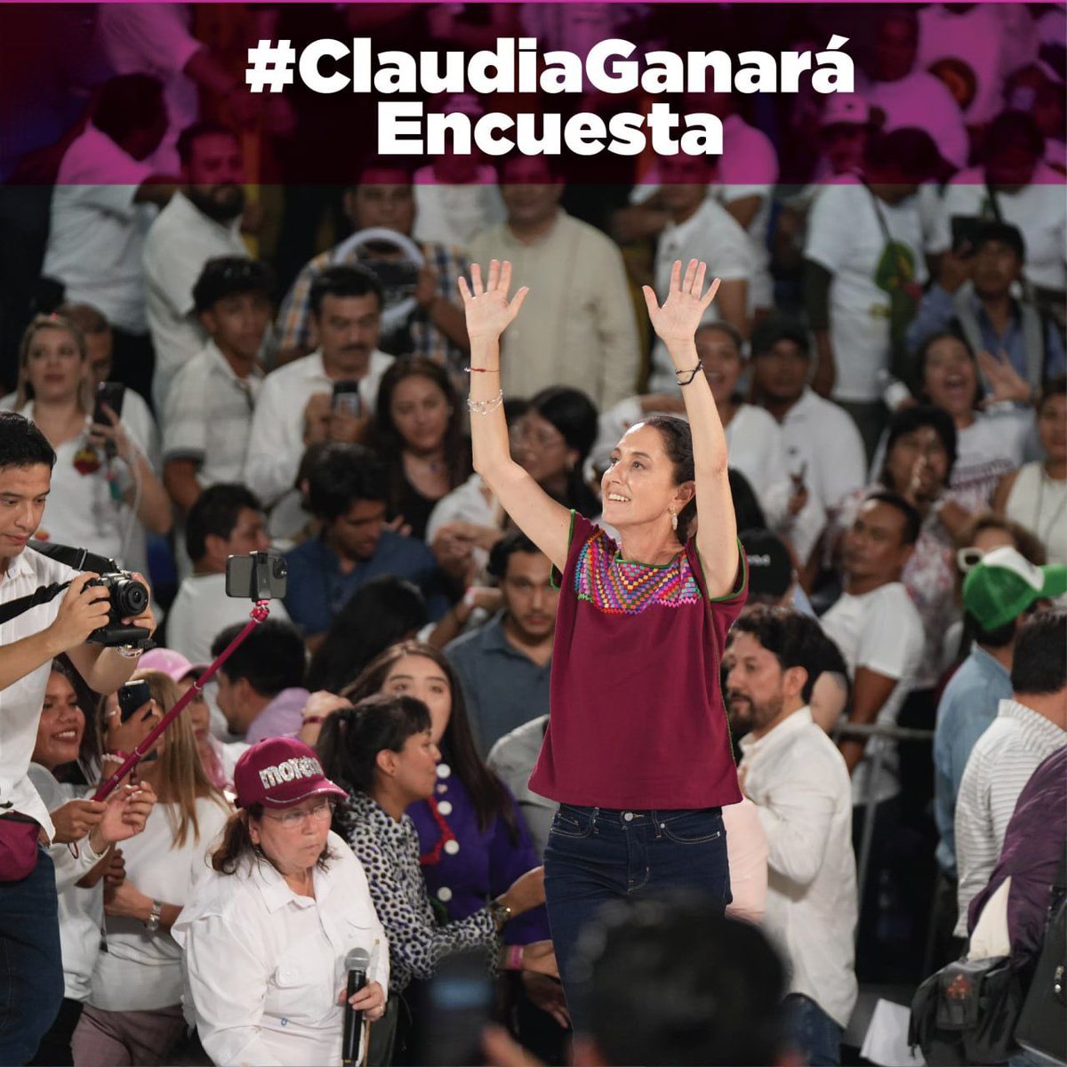 XimenaReza_'s tweet photo. #ClaudiaGanaráEncuesta porque es la más cercana a lo que representa profundizar el proyecto de transformación. https://t.co/482wJIansZ