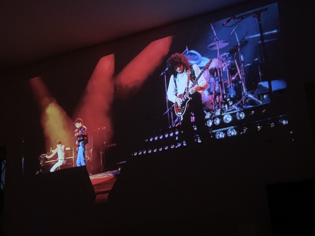 #amwatching Queen Montreal on the projector.