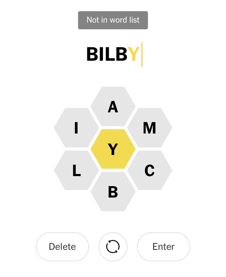 Bilby is an iconic Australian animal <a href="/NYTGames/">New York Times Games</a>