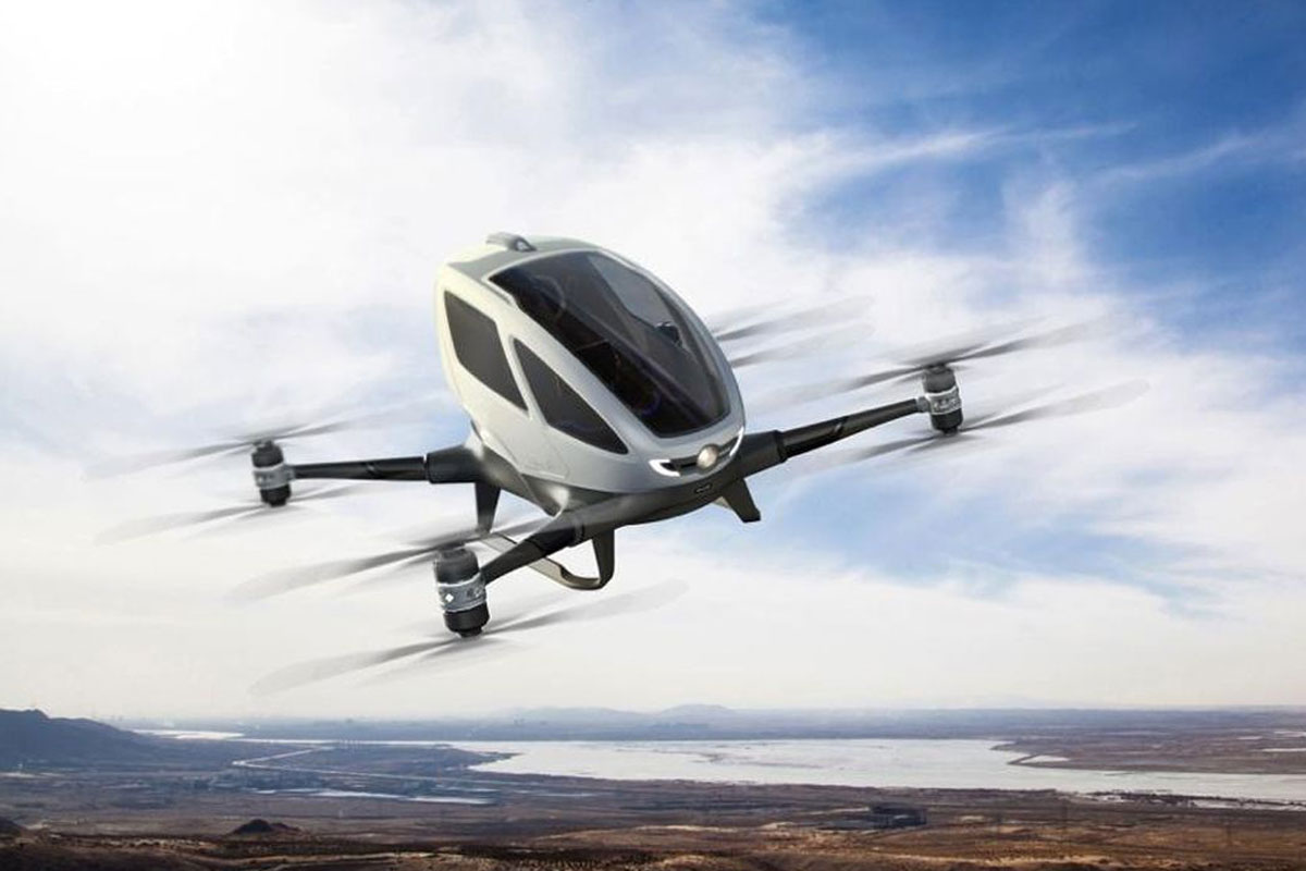 GeneralAtomX's tweet photo. [#Drone][Chine 🇨🇳] La société Chinoise EHANG crée un drone-taxi, le EHANG 184 qui permettra des #vols commerciaux de courtes distances.
📷© Ehang https://t.co/l4CaX8irQf