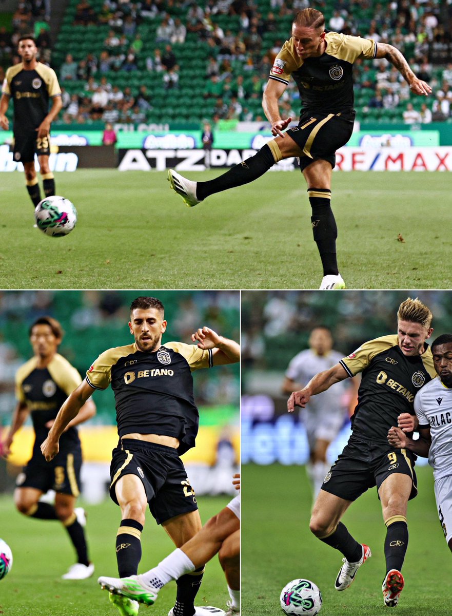 cr7stianos's tweet image. Sporting as A WHOLE TEAM is wearing CR7 branded jerseys, shorts and socks.

Who else has this influence but Cristiano Ronaldo? 😮‍💨🐐