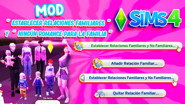 simshub_1's tweet photo. MOD SET FAMILY RELATIONSHIPS &amp; NO ROMANCE FOR FAMILY / ESTABLECER RELACIONES FAMILIARES Y NO ROMÁNTICAS PARA LA FAMILIA 👪 ➜ Establecer Relaciones Familiares, Quitar Relaciones Familiares Actualizado ✔️

https://t.co/WakLBFk6z7
#TheSims4 #Sims4 #simmer #ts4 #lossims4 #ts4mods https://t.co/IMjainBXM5