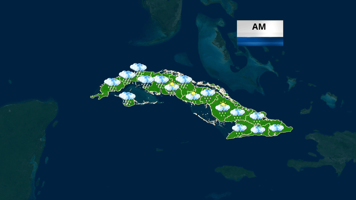 cnp_insmet_cuba's tweet photo. Pronóstico para el 28-08-2023
 nublados, lluvias y tormentas eléctricas en gran parte del país.  
🌡️ mínimas 22 y 25 ° C
🌡️ máximas 29 y 32 ° C occid, entre 31 y 34° C el resto del país. 
#ElTiempoEnCuba @InsmetC
https://t.co/bs7c5POjAt https://t.co/EFIwJJkdaz