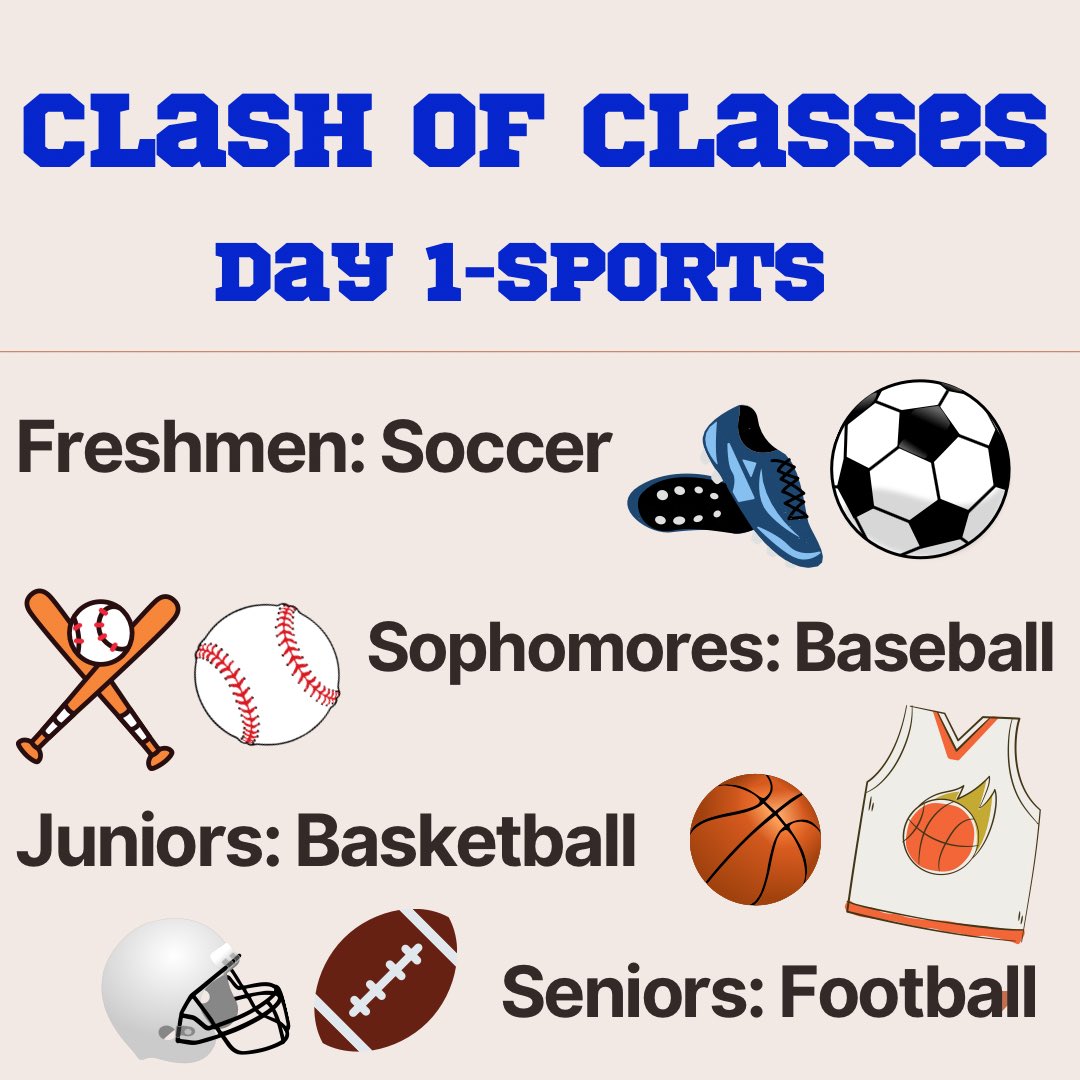 Clash of Classes- DAY 1!! 

#WeAreAtwater🟦⬜️