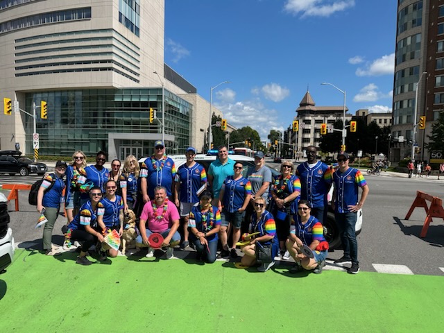 #OttawaOPP was proud to walk in the Capital Pride Parade with <a href="/OttawaPolice/">Ottawa Police</a> and our other emergency service partners! HAPPY PRIDE OTTAWA!! ^ln