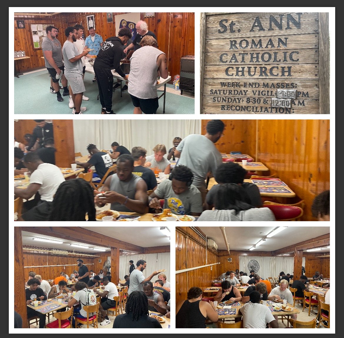 A Huge Thank You to St. Ann Roman Catholic Church in Waynesburg. Serving The Waynesburg Football Team on Saturday. The FOOD was Great!