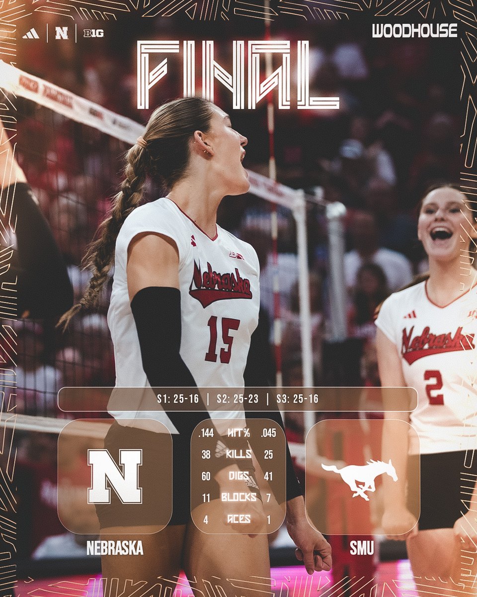 HuskerVB's tweet photo. Opening weekend sweep. ✅ #GBR https://t.co/iFZIuoQCqz
