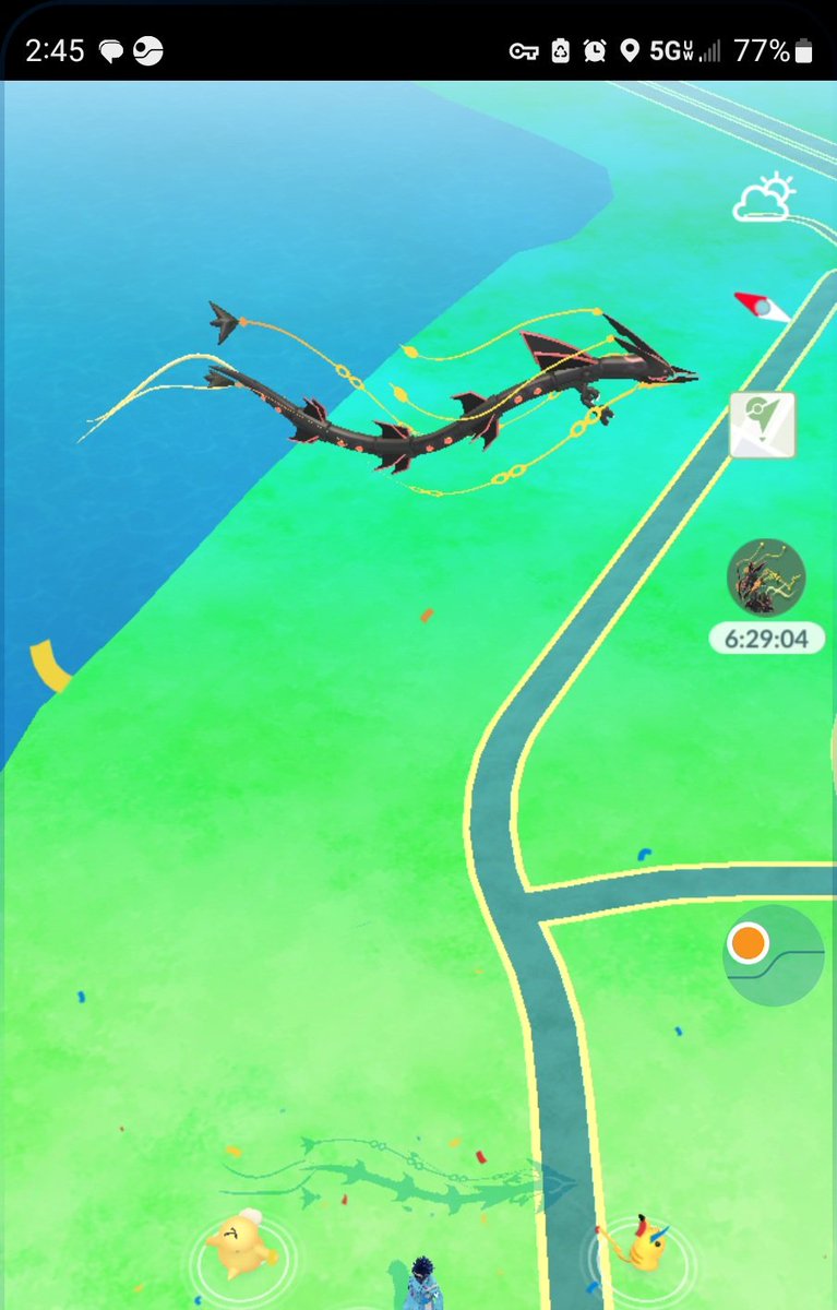 Just something about a mega Rayquaza flying above your head. #Pokemon <a href="/PokemonGoApp/">Pokémon GO</a>