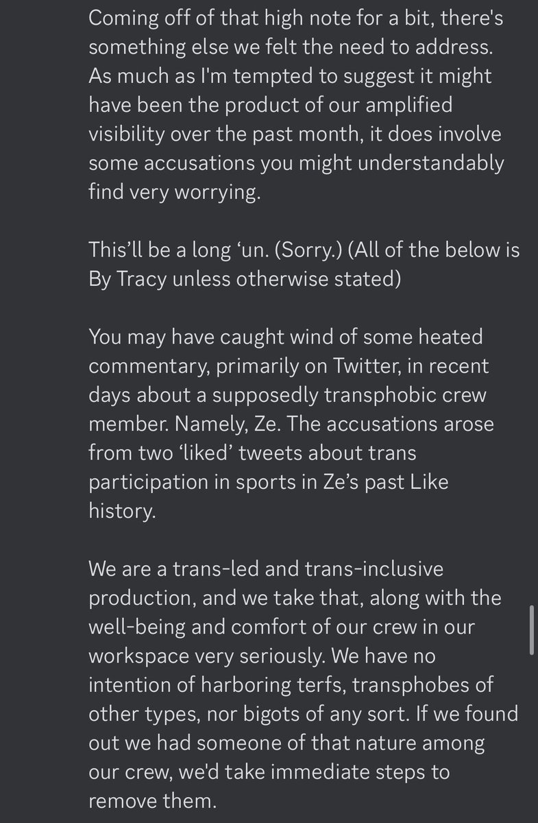 muffinezo2's tweet image. The Lackadaisy Team &amp;amp; Tracy talk about the Ze situation and Spindlehorse Pledge Cancellation on Discord 🧵