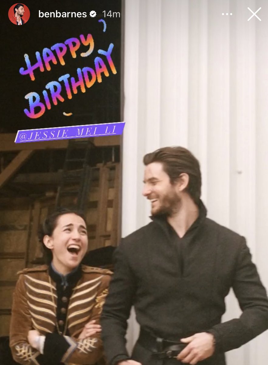 ben via his instagram story