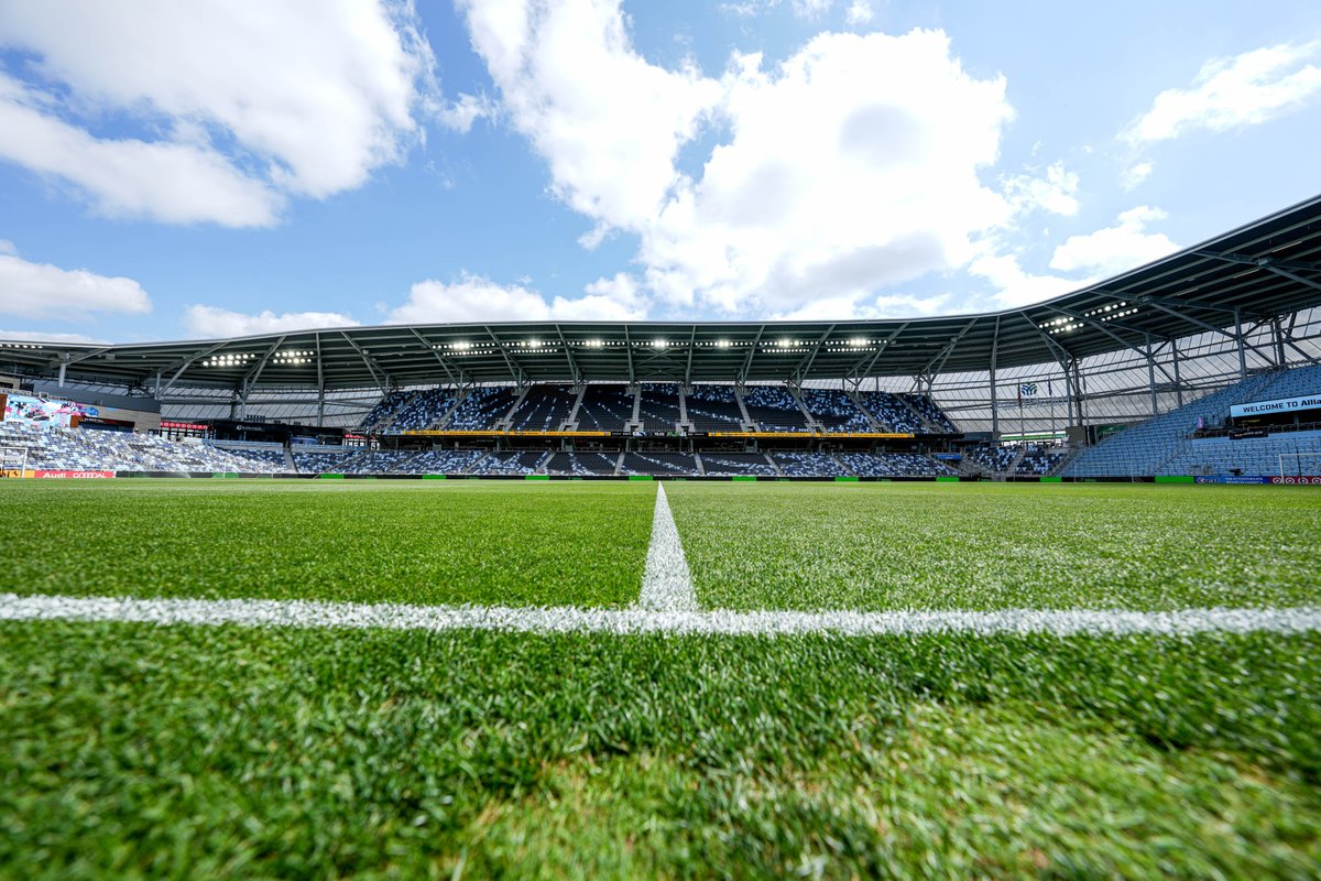 MLS's tweet photo. Underway in Minnesota. #LegionOfLoons #Sounders
Watch on FOX or for free on #MLSSeasonPass on @AppleTV ➡️: https://t.co/BlEDmDmvBj https://t.co/HsLd8m5taP