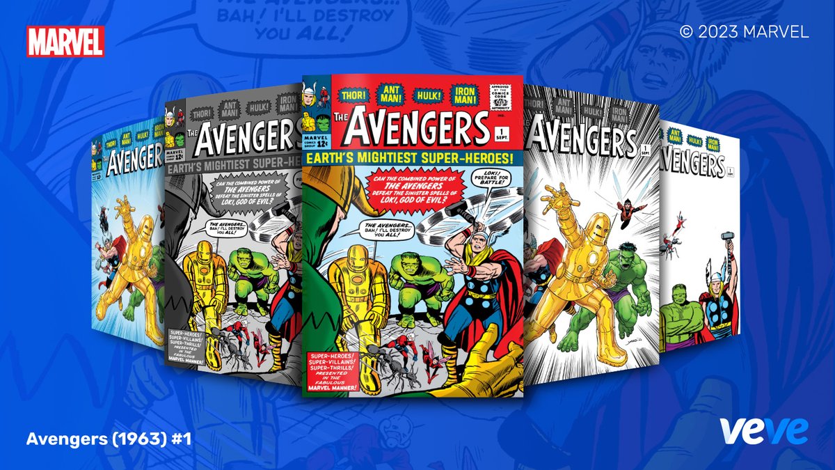 When threats are too big for any one hero to combat, call on Earth's Mightiest Heroes! Avengers Assemble!

<a href="/Marvel/">Marvel Entertainment</a>'s Avengers (1963) #1 features VeVe-Exclusive R &amp; UR covers by <a href="/davidyardin/">David Yardin</a> &amp; @delgaduck. Drops in blind box Waitlist Thu, 31 Aug at 8 AM PT.

👨‍🔬🕶️⚡️🐜🐝🐍