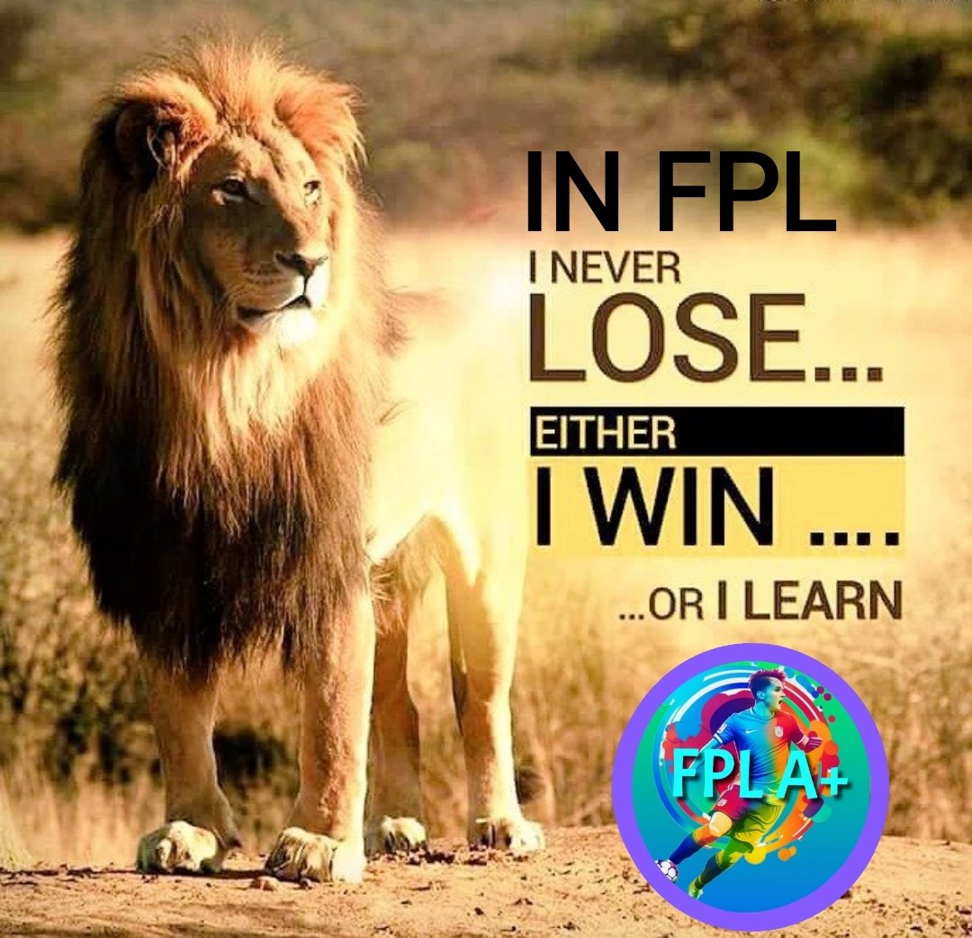 In FPL,margins are small,planning &amp; patience is key,but luck/surprises can play a role. Trust your own decisions &amp; learn how to fine tune them.
Remember to enjoy FPL, if you are winning or learning🎯. 
In the end,theres life &amp; its only a game.
Happy FPLing⚽💚.
#FPL #FPLCommunity