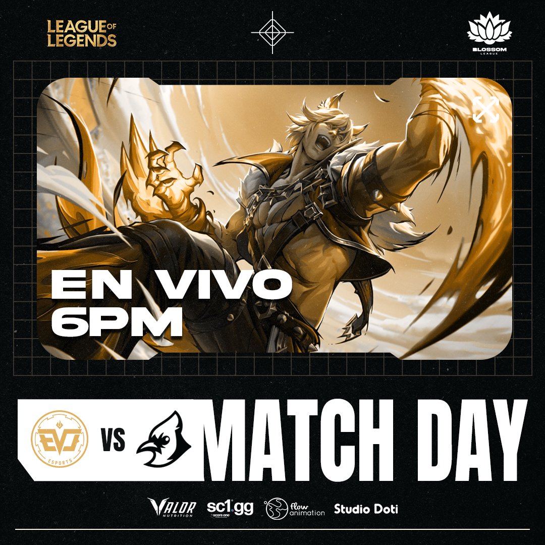 Evo_Rift's tweet photo. 🌸|#BlossomLeague
Hoy nos enfrentamos en playoffs contra @mocinnos 
📺Transmisión 6pm  https://t.co/b0tuCZ6ahJ 
.
#evorift #evoluciona #LeagueOfLegends https://t.co/LX2wLhKB0T