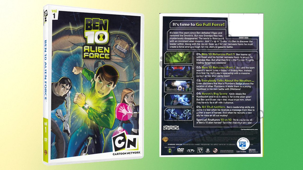 Ben 10 News on X: DVD Spotlight: Ben 10: Alien Force: Volume 1