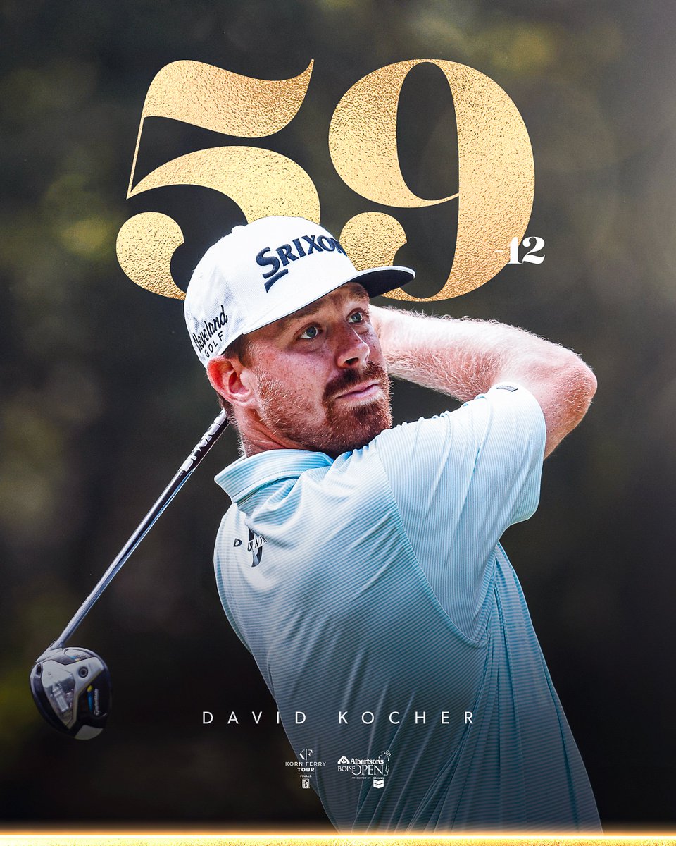 Korn Ferry Tour (@kornferrytour) on Twitter photo A FINAL ROUND 59 ‼️
<a href="/davidkocher21/">David Kocher</a> sinks 10 birdies and an eagle to join the coveted 59 club at <a href="/BoiseOpen/">AlbertsonsBoiseOpen</a>. A FINAL ROUND 59 ‼️
<a href="/davidkocher21/">David Kocher</a> sinks 10 birdies and an eagle to join the coveted 59 club at <a href="/BoiseOpen/">AlbertsonsBoiseOpen</a>.